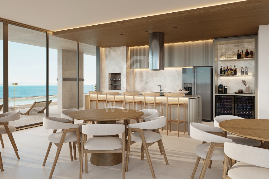 JD1653 - Apartamentos Pé na Areia no Tabuleiro