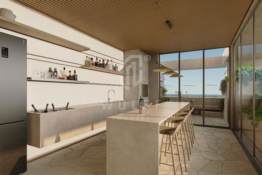 JD1653 - Apartamentos Pé na Areia no Tabuleiro