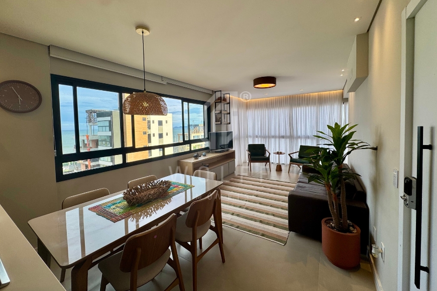 JD1662 - Apartamento semimobiliado na quadra mar