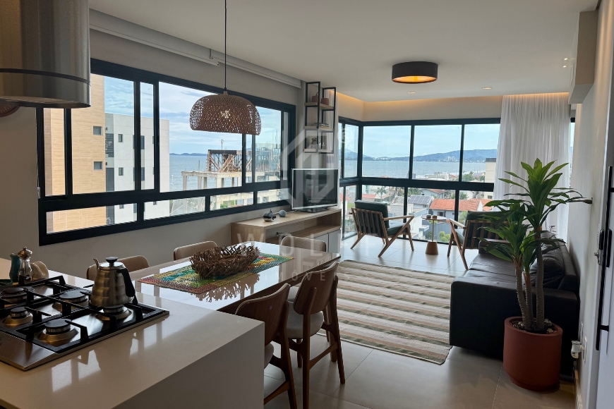 JD1662 - Apartamento semimobiliado na quadra mar