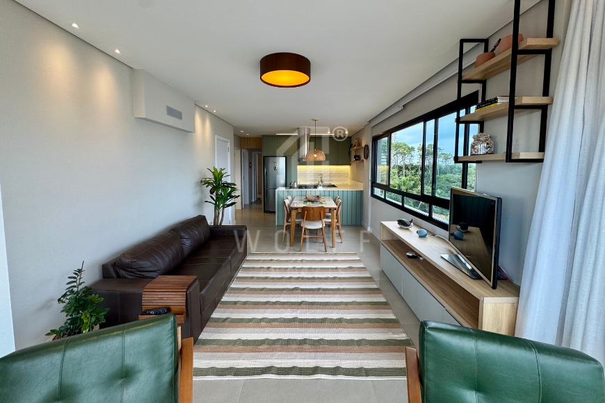 JD1662 - Apartamento semimobiliado na quadra mar