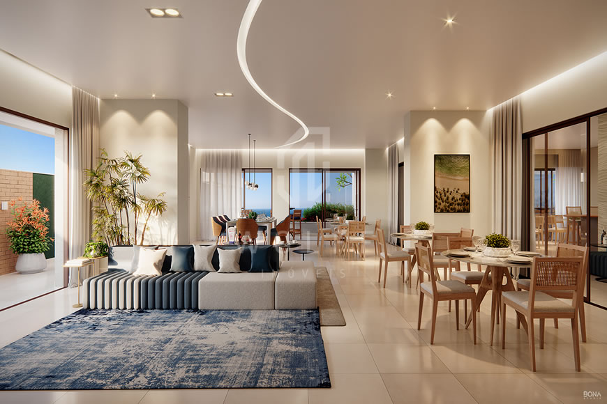 JD1666 - Apartamento a 120 metros da praia na região central 