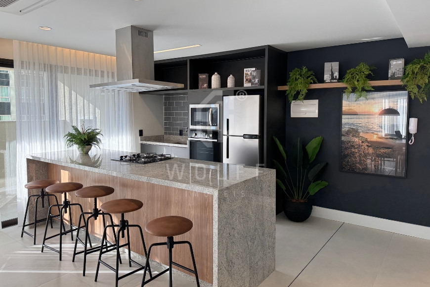 JD1666 - Apartamento a 120 metros da praia na região central 