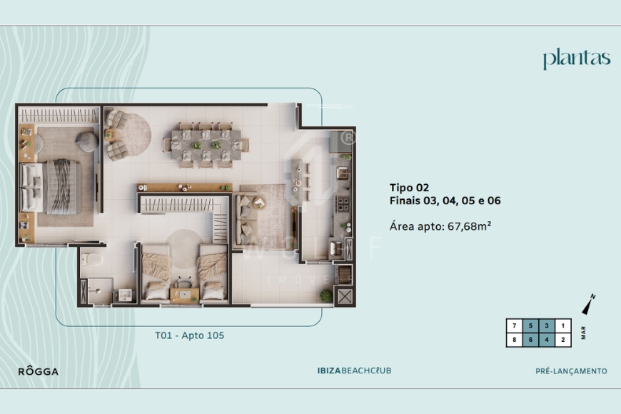 JD1672 - Apartamento compacto com ótima estrutura de lazer