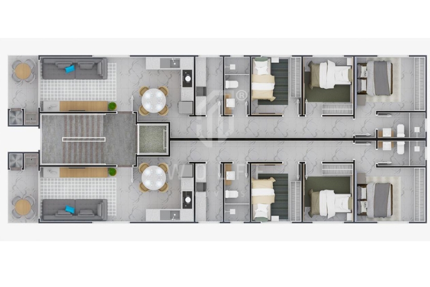 JD1690 - Apartamentos com 1 suíte + 2 dormitórios em Itajuba