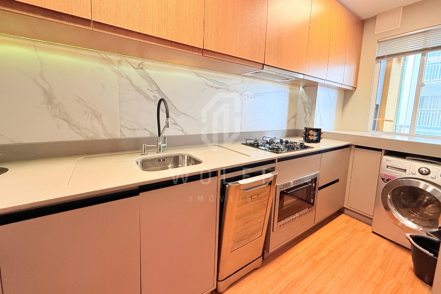 JD1694 - Apartamento Pé na Areia Mobiliado