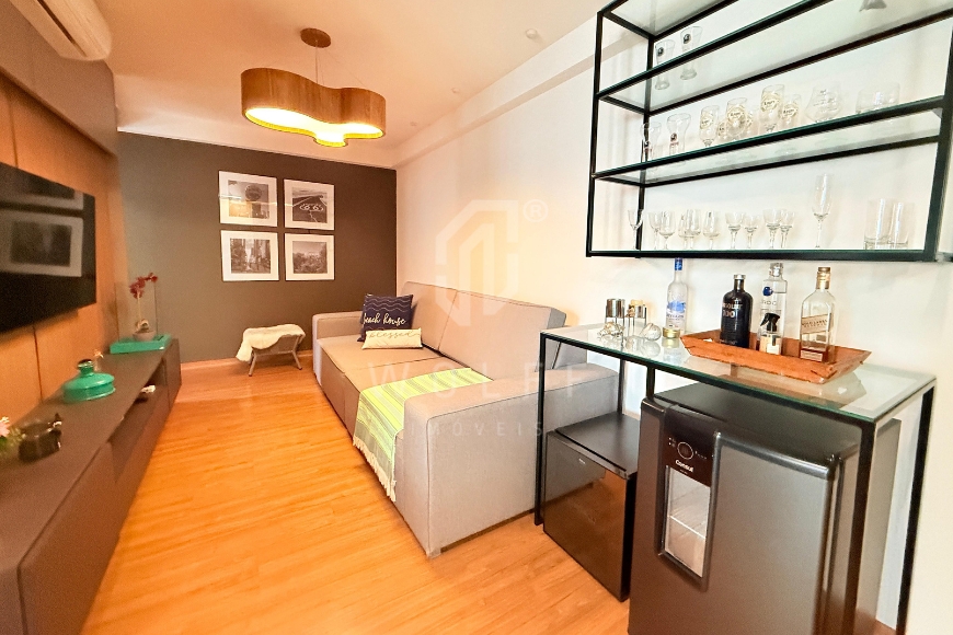 JD1694 - Apartamento Pé na Areia Mobiliado