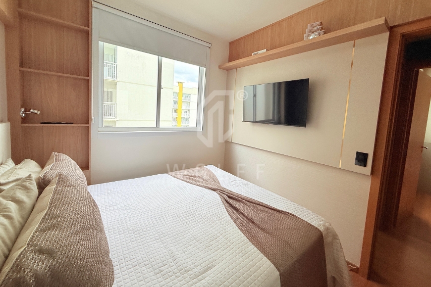 JD1694 - Apartamento Pé na Areia Mobiliado