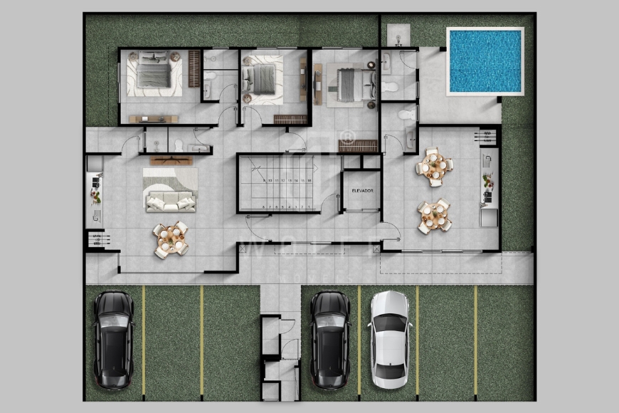 JD1702 - Apartamentos com privacidade e conforto