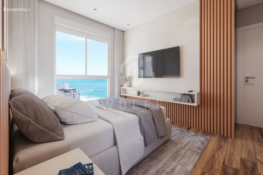 JD1723 - Apartamento com linda vista Mar no Tabuleiro