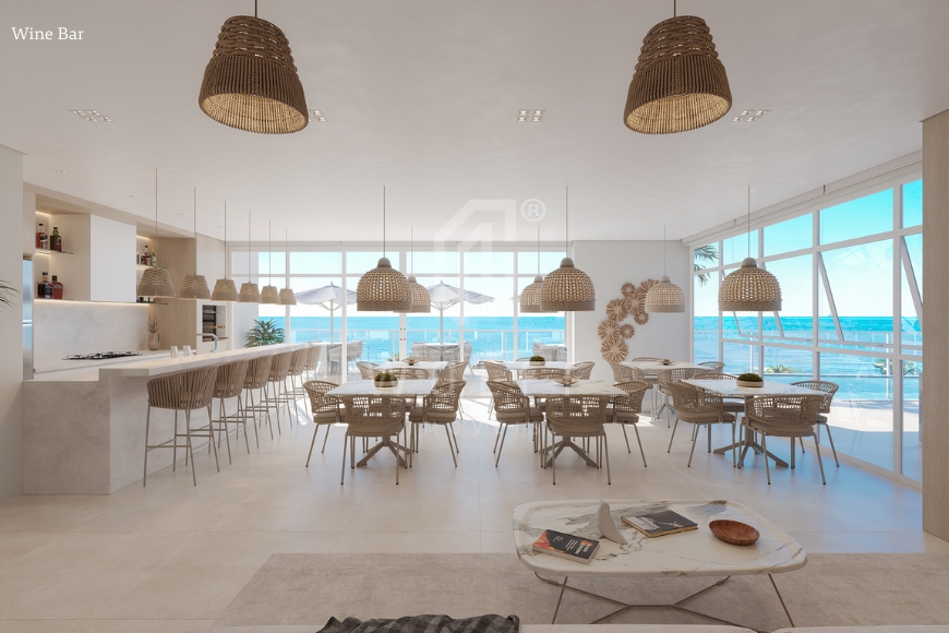JD1723 - Apartamento com linda vista Mar no Tabuleiro