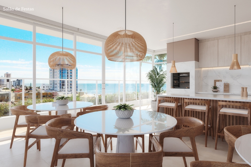 JD1723 - Apartamento com linda vista Mar no Tabuleiro