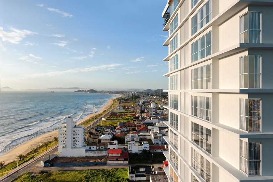 JD1723 - Apartamento com linda vista Mar no Tabuleiro