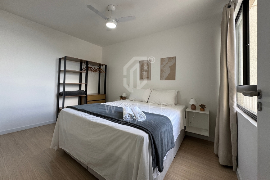 JD1728 - Apartamento Mobiliado com Belíssima Vista Mar