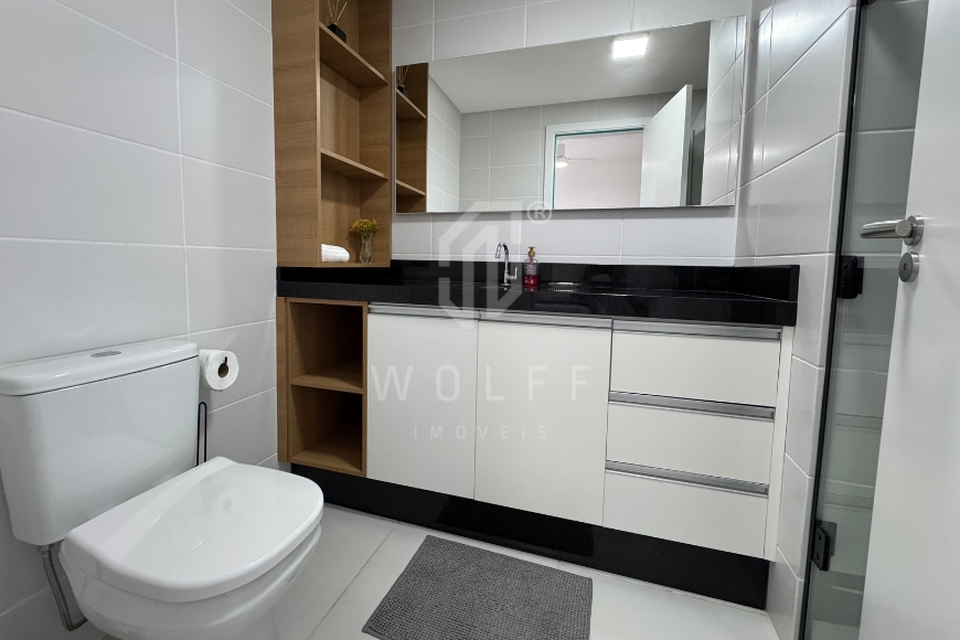 JD1728 - Apartamento Mobiliado com Belíssima Vista Mar