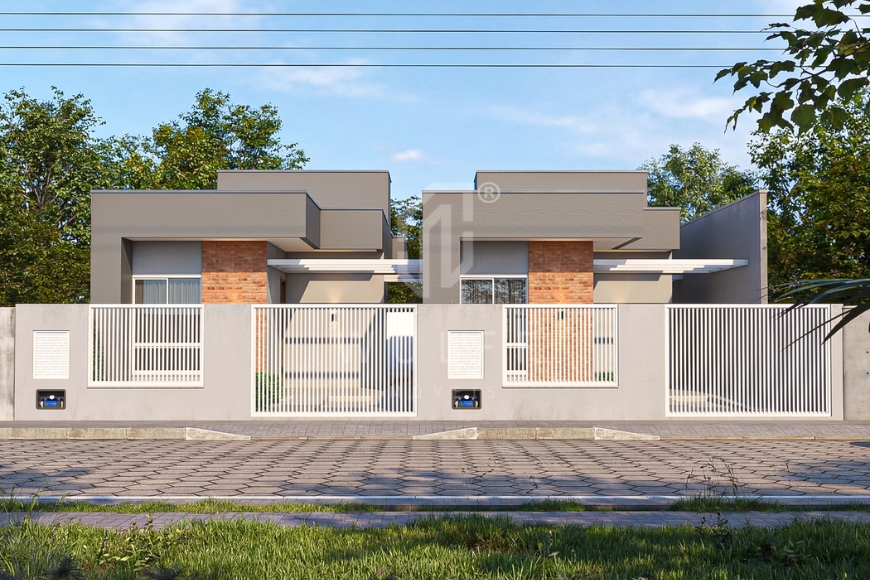 JD1733 - Casa com Espaço de Fundos e Corredor Lateral 