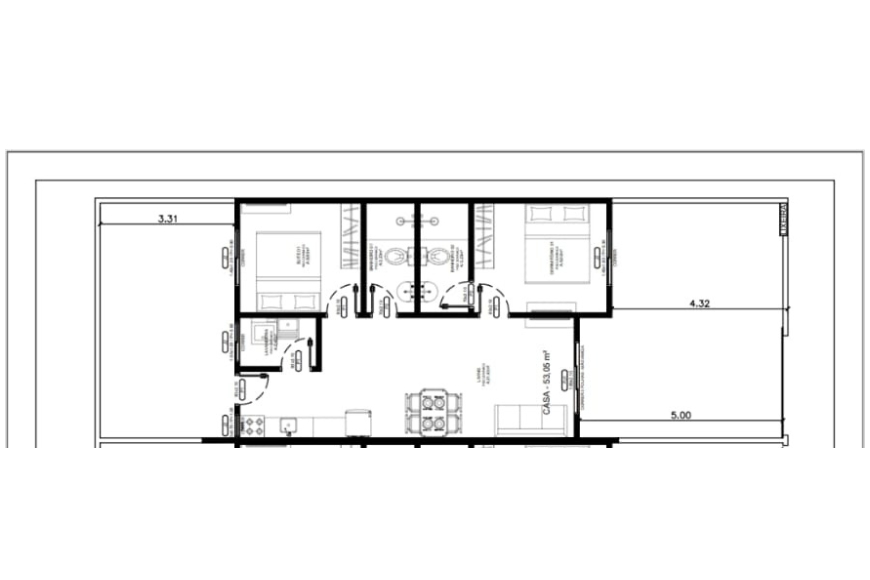 JD1739 - Casa com espaço de terreno livre na Quinta dos Açorianos