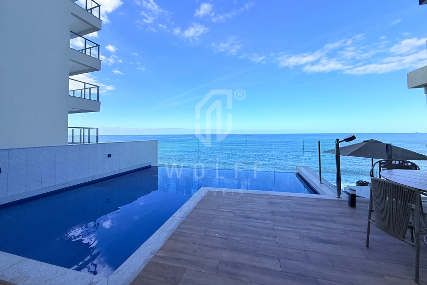 JD1744 - Apartamento em empreendimento frente mar na praia do Tabuleiro