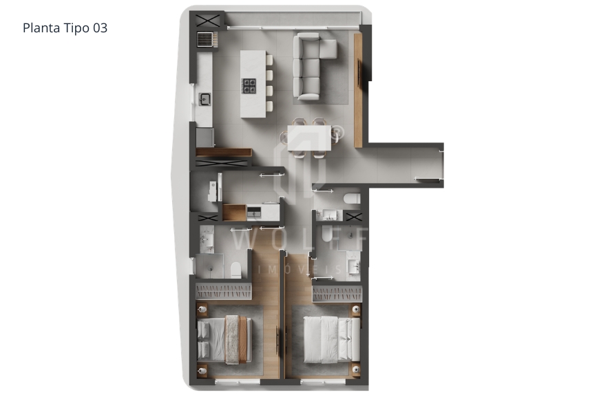 JD1769 - Apartamentos que te conectam com o mar na Praia de Armação