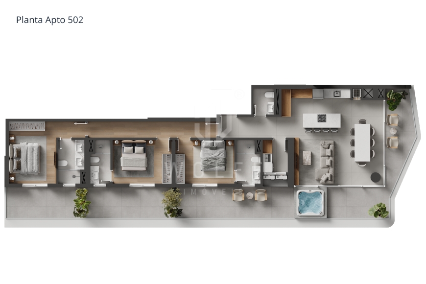 JD1769 - Apartamentos que te conectam com o mar na Praia de Armação