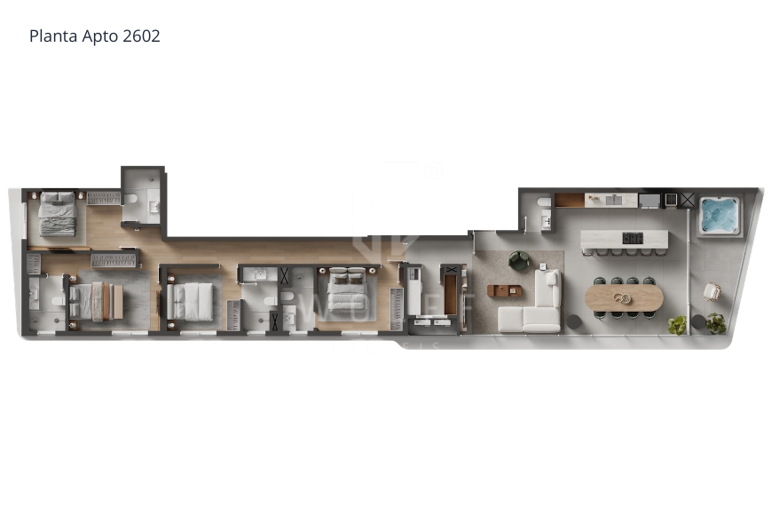 JD1769 - Apartamentos que te conectam com o mar na Praia de Armação