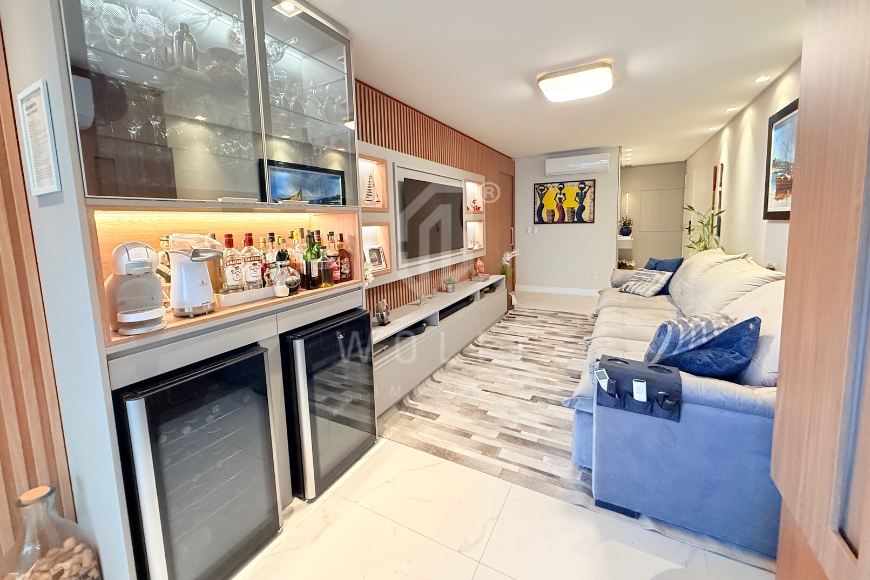 JD1772 - Apartamento Mobiliado com vista mar definitiva