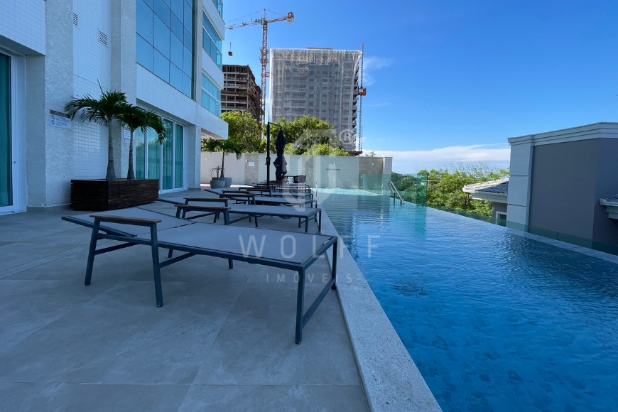 JD1772 - Apartamento Mobiliado com vista mar definitiva