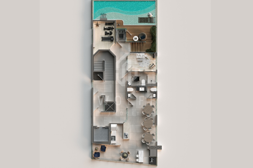 JD1783 - Apartamentos com 04 suítes no Centro