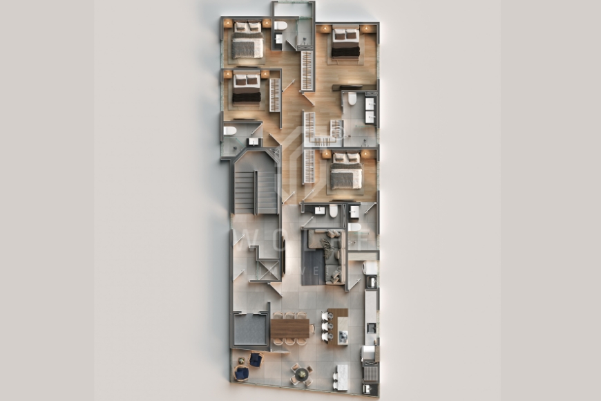 JD1783 - Apartamentos com 04 suítes no Centro