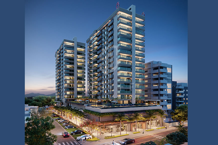 JD773 - Apartamentos a 120 metros da praia na região central 