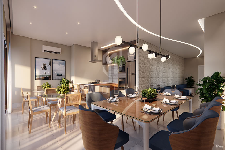 JD773 - Apartamentos a 120 metros da praia na região central 