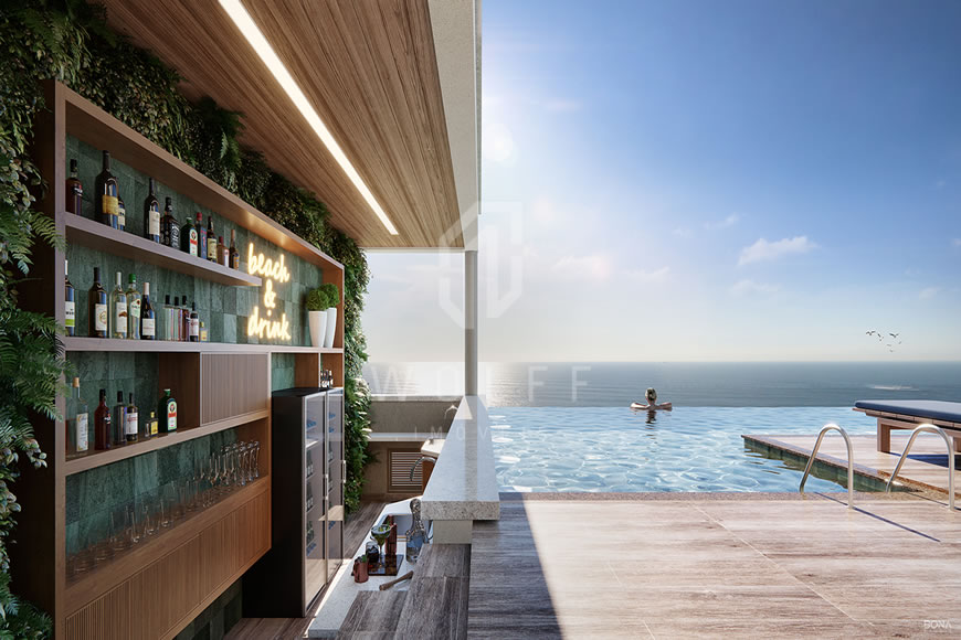 JD773 - Apartamentos a 120 metros da praia na região central 