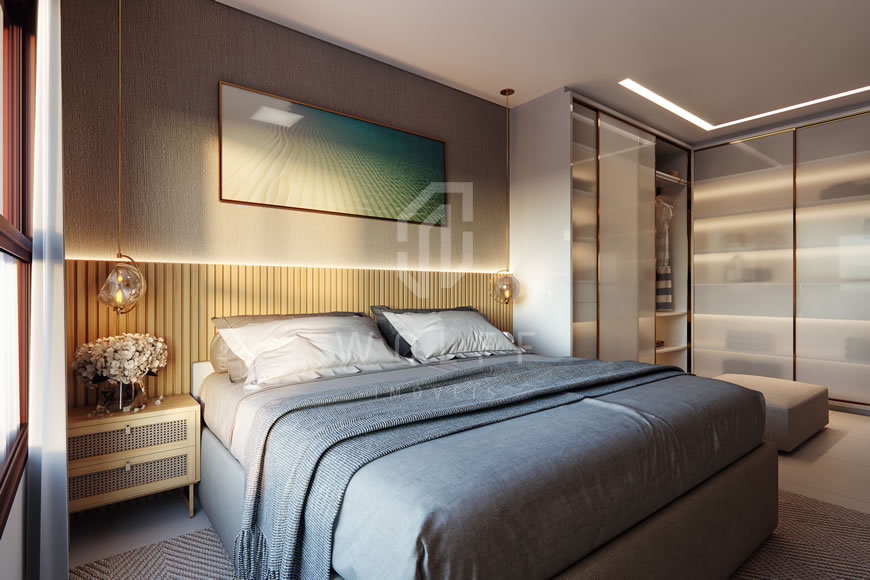 JD773 - Apartamentos a 120 metros da praia na região central 