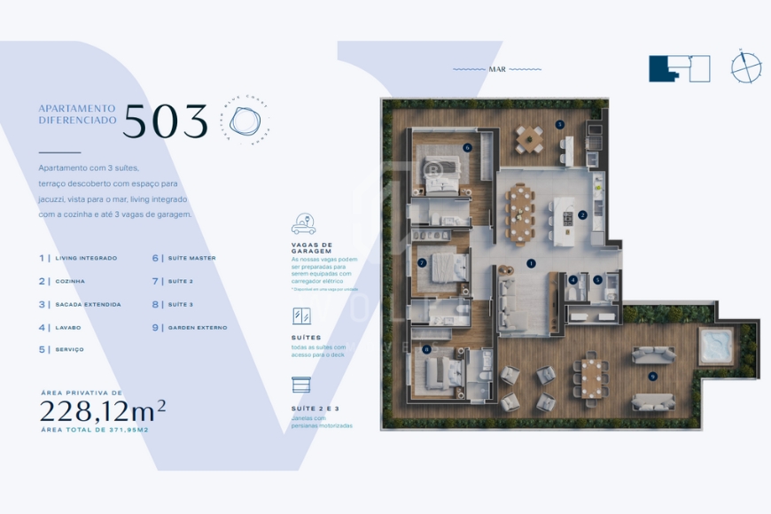 JD822 -  Apartamentos frente mar na Praia da Armação