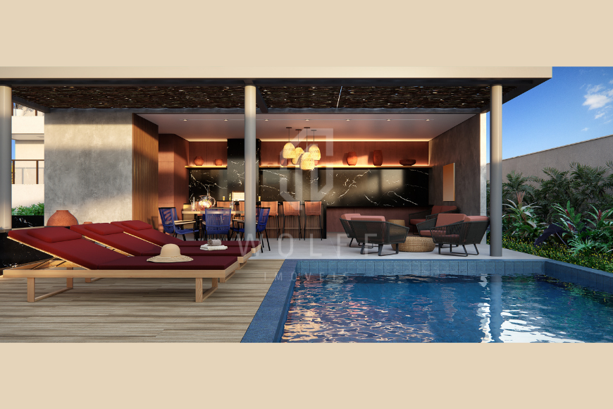 JD823 -  Apartamentos pé na areia na praia do Tabuleiro 