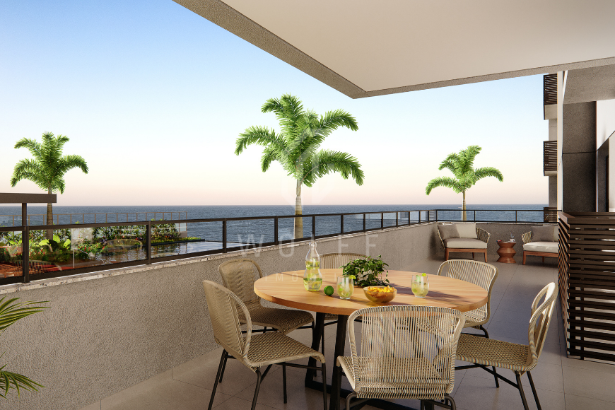 JD823 -  Apartamentos pé na areia na praia do Tabuleiro 