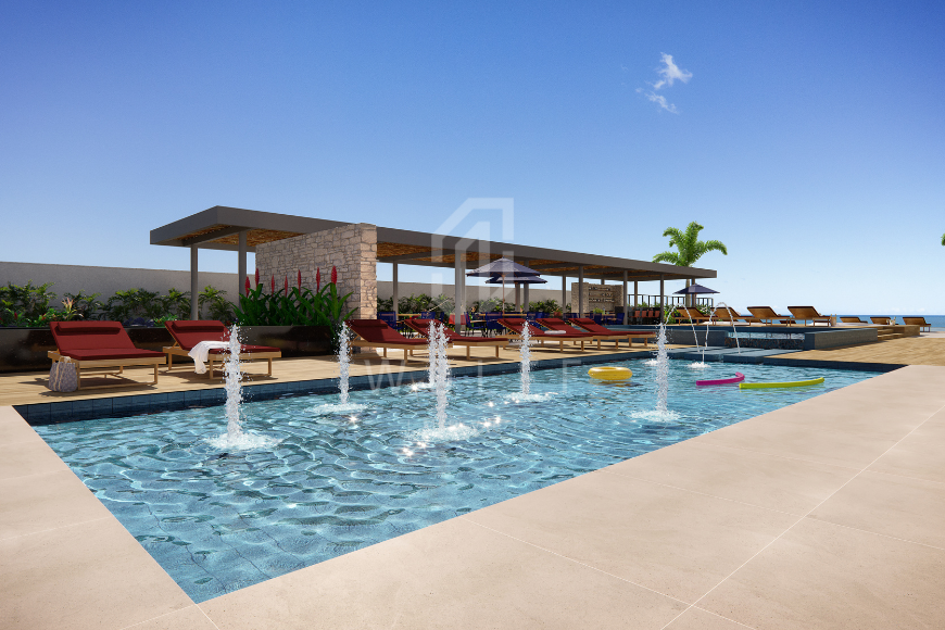 JD823 -  Apartamentos pé na areia na praia do Tabuleiro 