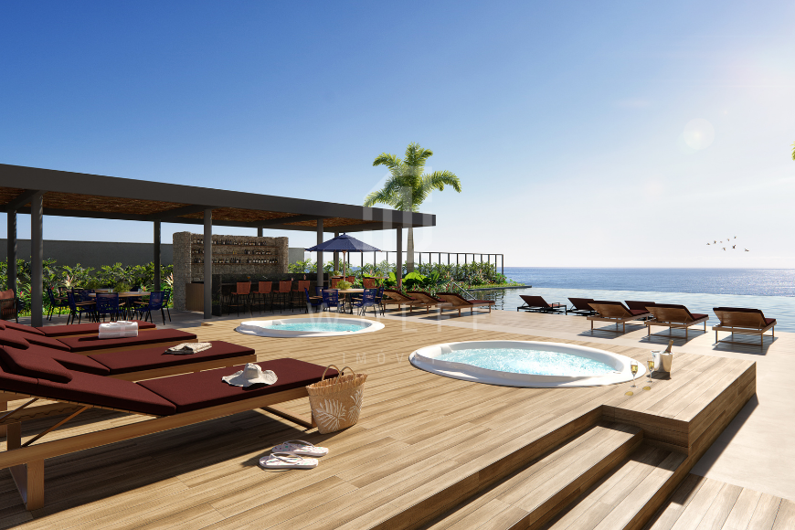 JD823 -  Apartamentos pé na areia na praia do Tabuleiro 