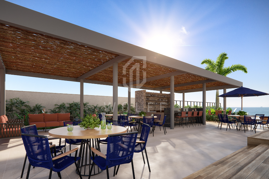 JD823 -  Apartamentos pé na areia na praia do Tabuleiro 