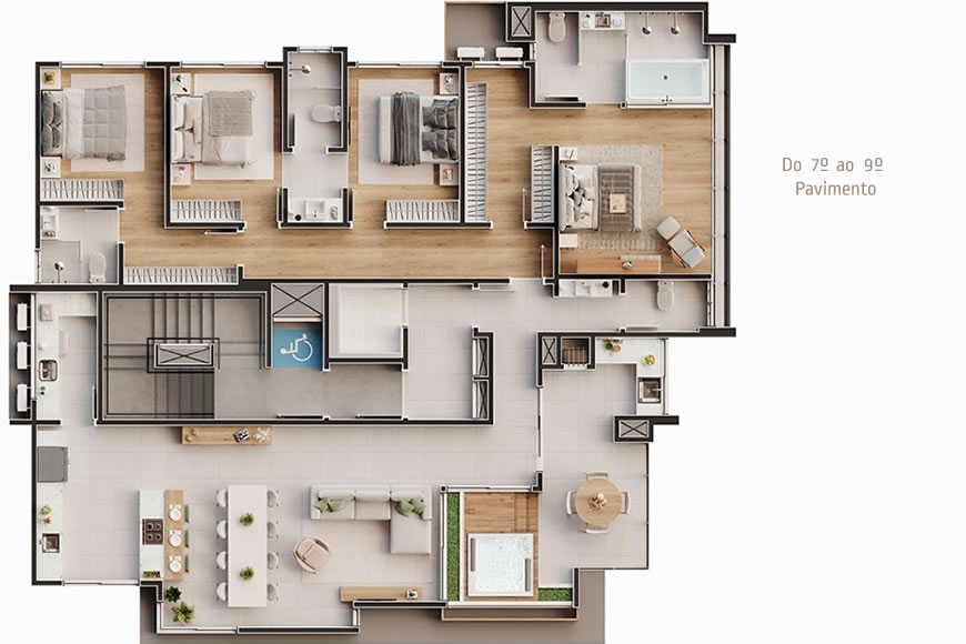 JD856 - Apartamentos a 100 metros do Mar na Praia de Armação