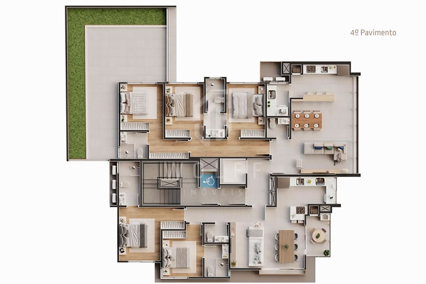 JD856_Vértice_Apartamentos_a_100_metros do Mar na Praia de Armação