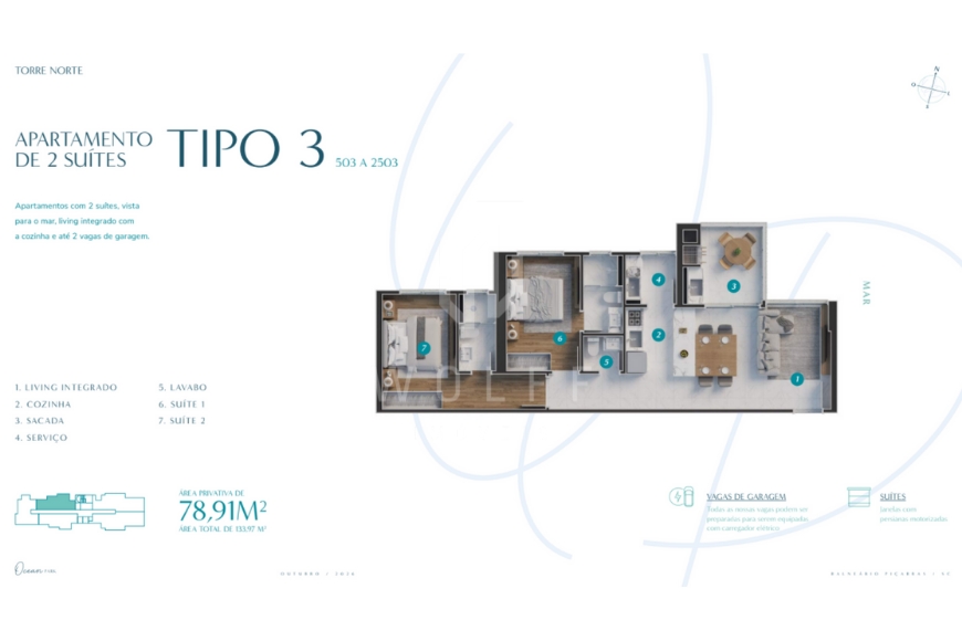 JD857 - Apartamento no Centro com Lazer Completo