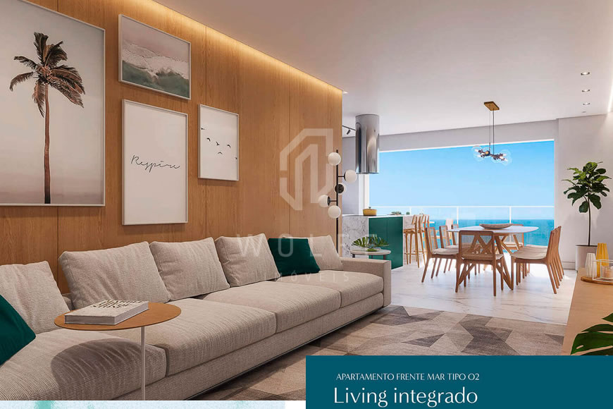 JD857 - Apartamentos com Linda Vista Mar no Centro