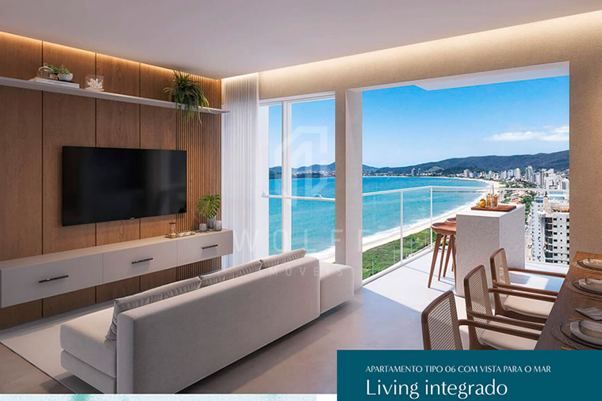 JD857 - Apartamentos com Linda Vista Mar no Centro