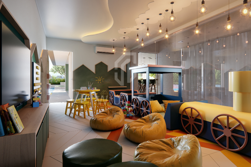 JD875 - Bersi Home Club - Apartamento a 330 metros da praia