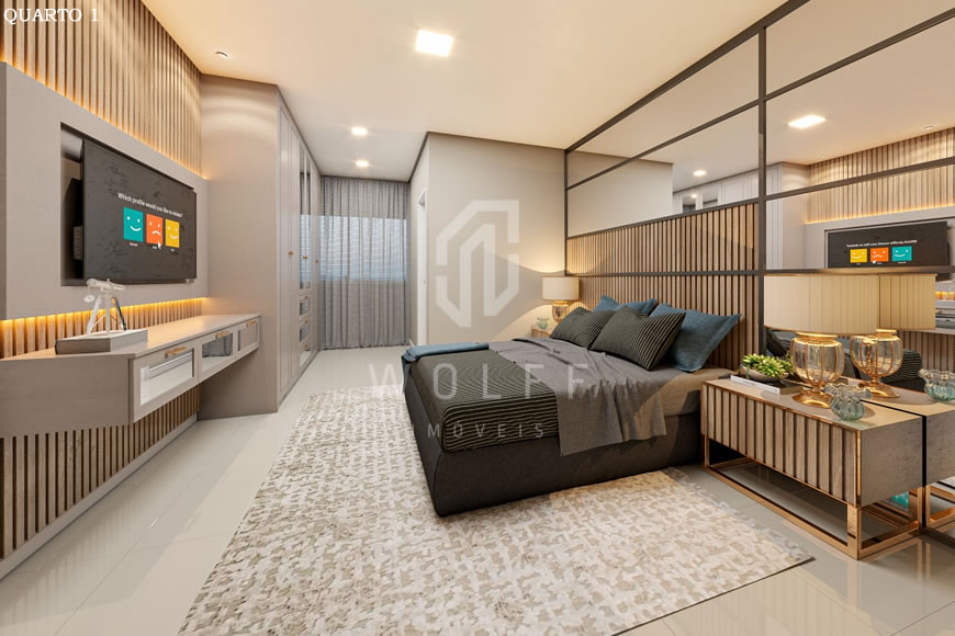 JD912 - Apartamentos a 250 metros da praia no Centro