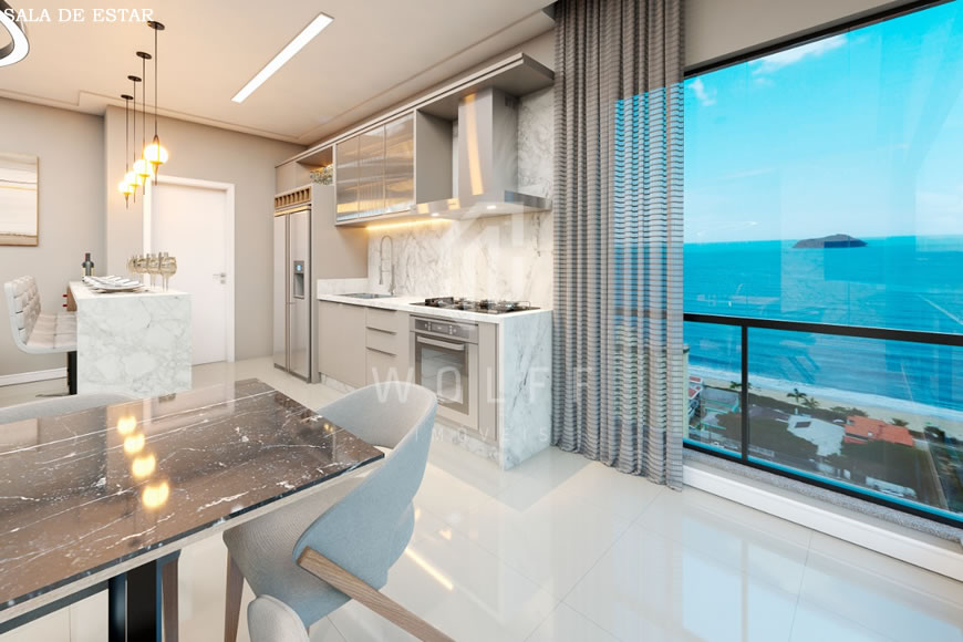 JD912 - Apartamentos a 250 metros da praia no Centro
