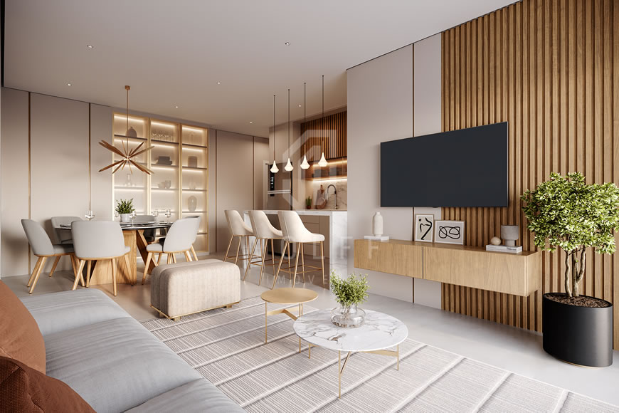 JD982 - Apartamento Sofisticado a 120 metros da Praia de Armação