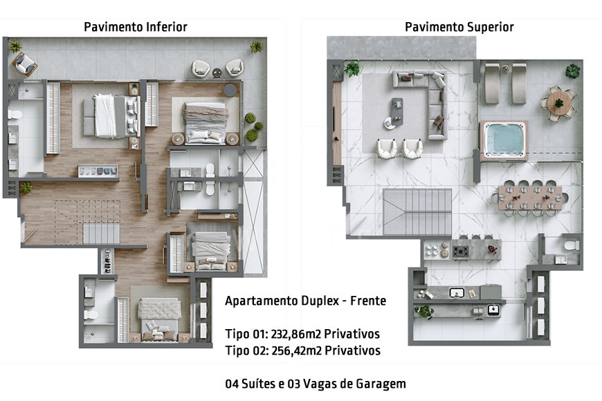 JD982 - Apartamento Sofisticado a 120 metros da Praia de Armação