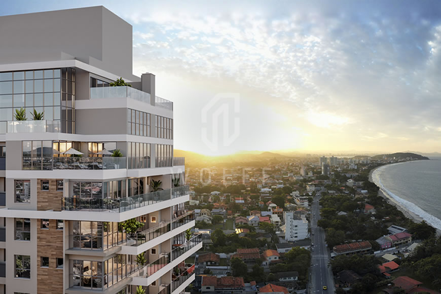 JD982 - Apartamento Sofisticado a 120 metros da Praia de Armação